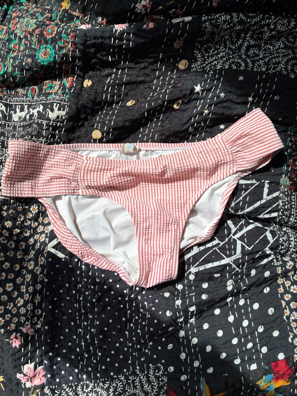 J.Crew Pink Stripe Bikini Bottoms